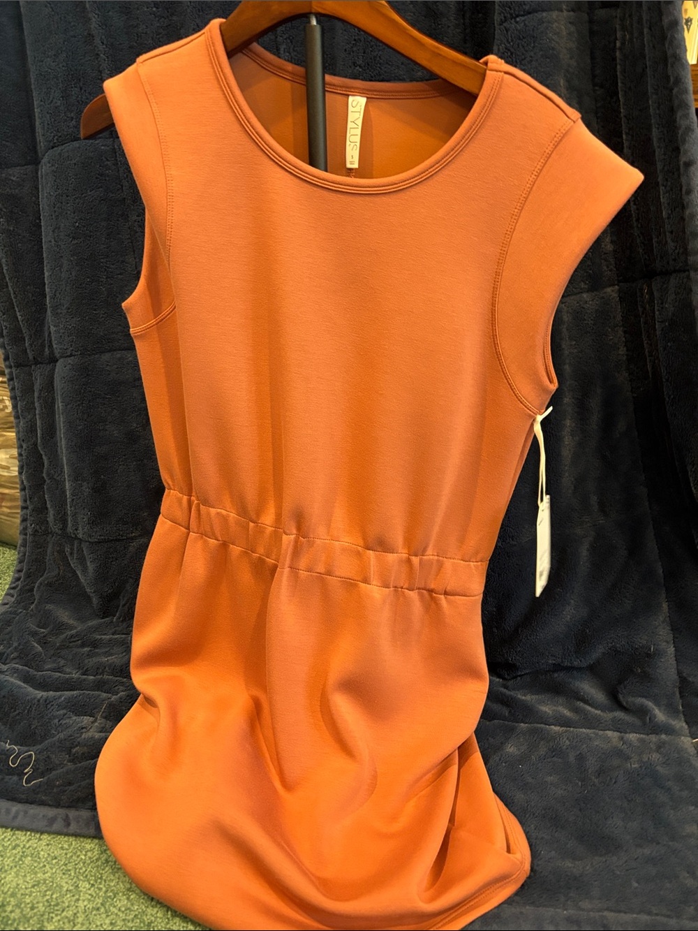NWT STYLUS Women’s Cedarwood Orange Sleeveless Athletic Dress Small